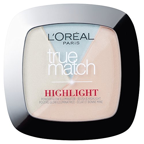 L'Oreal Paris, True Match Powder Glow Illuminator, Polvere Illuminante Per Viso, 102D/102W, Oro