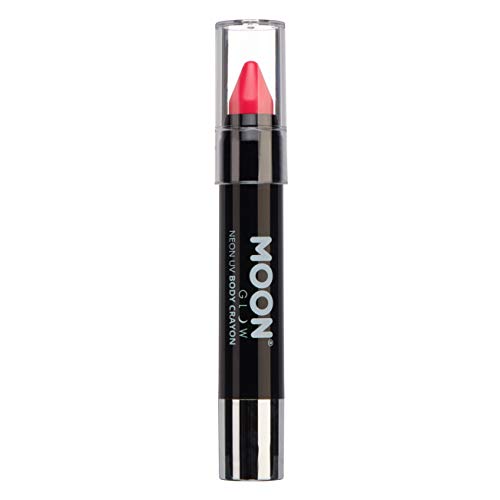 Moon Glow Neon Uv Paint Stick Body Pastello Per Viso E Corpo, Rosa Intenso, 1 Conteggio (Confezione Da 1)