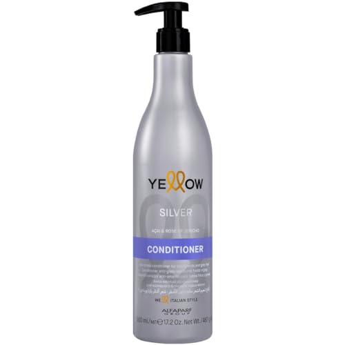 Silver Conditioner Antigiallo - Acai & Rose Of Jericho - 500 Ml - Yellow (Alfaparf Group)