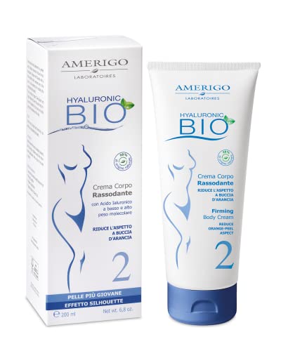 Amerigo Hyaluronic Bio Crema Corpo Rassodante Con Acido Ialuronico, 200 Ml