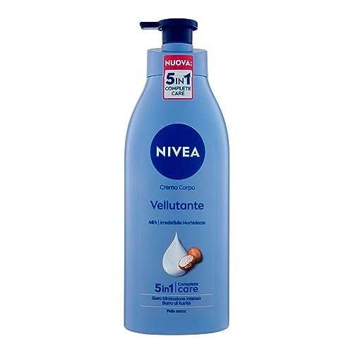 Nivea Fluida Corpo Vellutante Pump Burro Di Karite, 500Ml