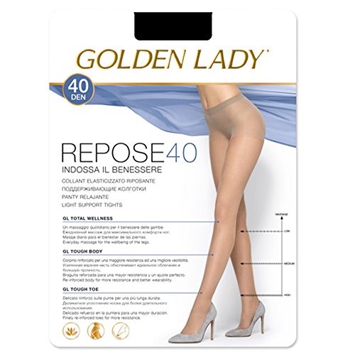 Golden Lady Repose Collant 40 Den Nero Taglia Xl 36 Gr - 300 G