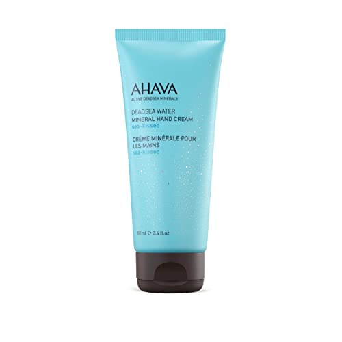 Ahava Crema Mani Al Minerale Mar Morto, Bacio Marino - Idratante Per Mani Secche E Screpolate, Leggera E Rapida Assorbimento, Con Osmoter Del Mar Mort