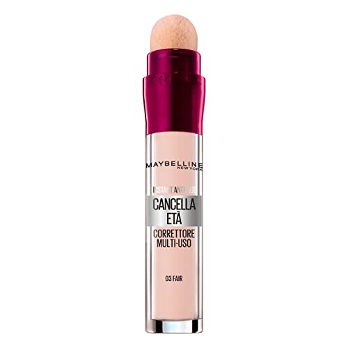 Maybelline New York Correttore Liquido Il Cancella Età, Con Bacche Di Goji E Haloxyl, Copre Occhiaie E Piccole Rughe, 03 Fair, 6,8 Ml