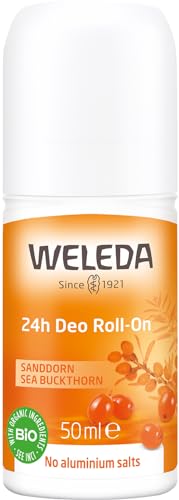 Weleda Deo Roll-On Olivello Spinoso, Deodorante Roll Senza Sali D'Alluminio, Con Note Di Pompelmo, Mandarino E Sandalo, Per 24H Di Efficacia E Protezi