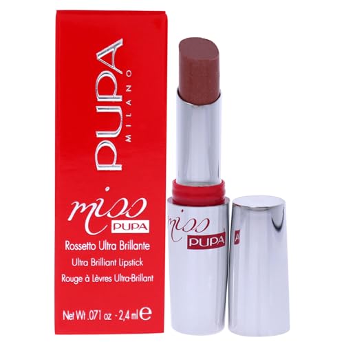 Miss Pupa Rossetto Effetto Cristallino Spf 15, 600 Champagne - 2.4 Ml