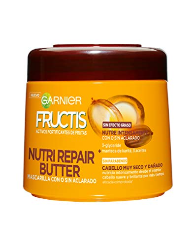 Garnier Fructis Shampoo Butter Maschera Nutriente Con Burro Di Karité 300 Ml