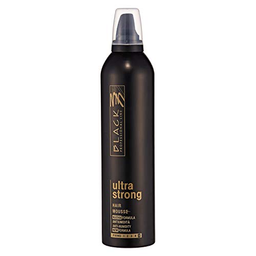 Black- Hair Mousse Ultra Strong Antiumidità 400Ml