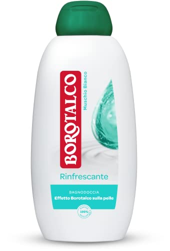 Borotalco Bagnodoccia Rinfrescante Muschio Bianco, Bagnoschiuma Corpo, Formula Rinfrescante, Freschezza Avvolgente, Effetto Borotalco Sulla Pelle, Der