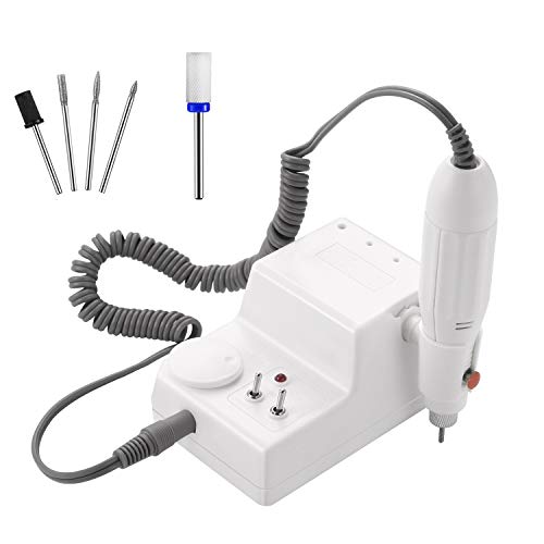 Jsda - Fresa Professionale Per Unghie, 6 Mw, Con 1 Punta In Ceramica, Per Manicure/Pedicure/Rimozione Dei Calli, Set Completo Di Frese Elettriche Per