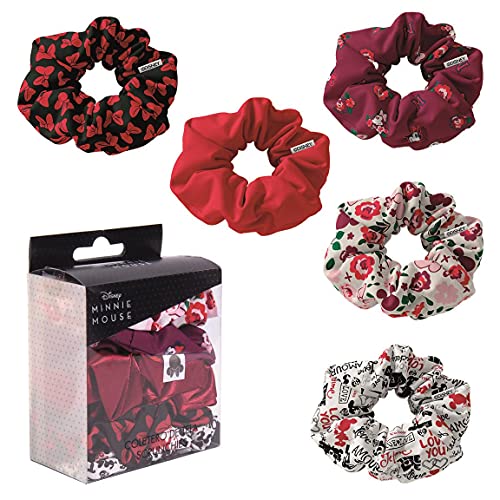 Cerdá Life'S Little Moments - Pack 5 Coleteros De Tela Con Diseños De Minnie Mouse - Licencia Oficial Disney