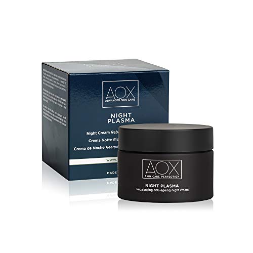 Aox Night Plasma - Crema Notte Antirughe - Con Retinolo, Coenzima Q10, Vitamina E, Acido Ialuronico - 50Ml