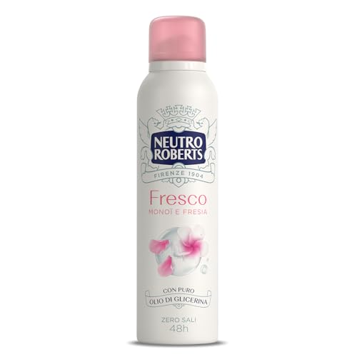 Neutro Roberts Deodorante Spray Fresco Rosa, Monoi E Fresia, 150Ml