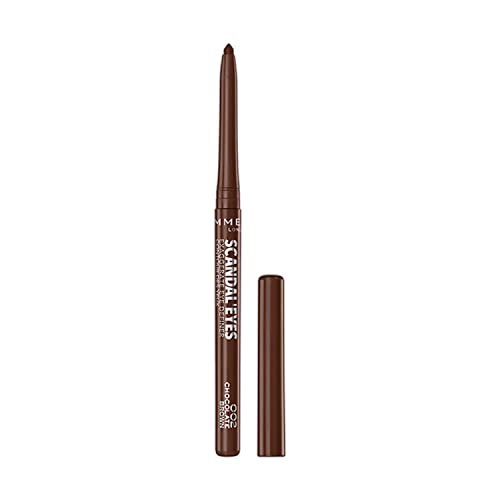 Rimmel London Scandaleyes Exaggerate Eye Definer, Matita Occhi Automatica Waterproof A Lunga Durata Dal Colore Intenso E Tratto Ultra Preciso, 002 Cho