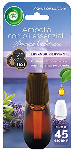 Airwick Ricariche Per Diffusore Di Oli Essenziali Armonia Istantanea, Confezione Da 1 Ricarica Per Il Diffusore Di Oli Essenziali Profumatore Per Ambi