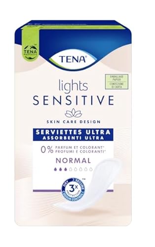 Tena Lady Lights Sensitive Assorbenti Ultra Normal, 16 Pezzi