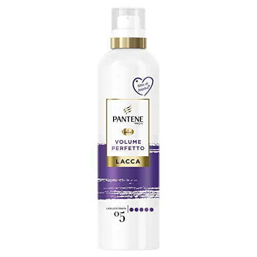 Pantene Pro-V Lacca Per Capelli, Volume Perfetto, Con Olio Di Jojoba, Fissa Il Tuo Look Voluminoso A Lungo E Senza Effetto Cartone, Protezione Uv, 250
