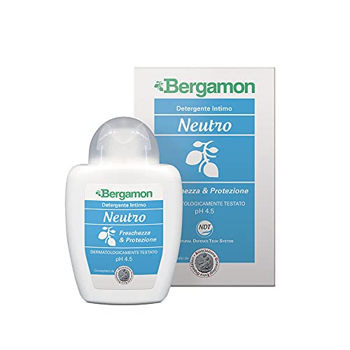 Bergamon - Freschezza & Protezione, Detergente Intimo, Ph 4.5, 200 Ml, Neutro, Bergamotto