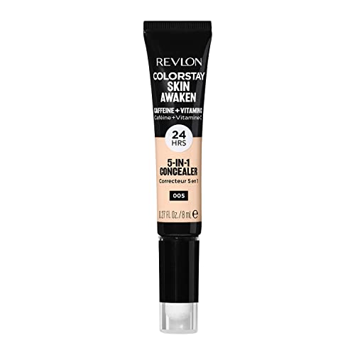 Revlon Colorstay Skin Awaken 5-In-1 Concealer, Correttore Viso Leggero E Cremoso A Lunga Durata Con Caffeina E Vitamina C, Per Imperfezioni, Occhiaie