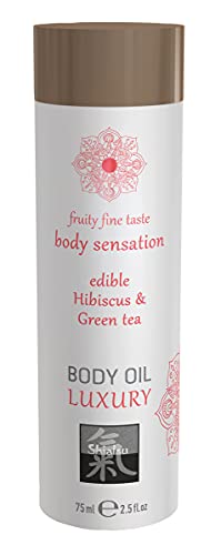 Shiatsu Aceite Corporal De Lujo Comestible - Hibiskus Y Té Verde - 100 Gr