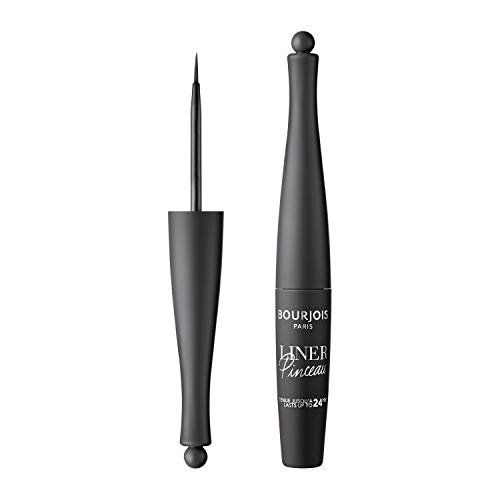 Bourjois Eyeliner Liquido Liner Pinceau, Eyeliner Waterproof Dal Tratto Preciso A Lunga Durata, 03 Gris Minimaliste