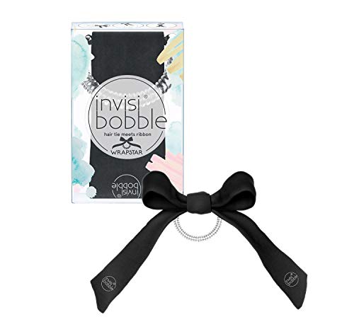 Invisibobble Wrapstar Snake It Off Elastico Capelli I Elastico Con Nastro Nero I Accessorio Per Capelli Chic I Elastico A Spirale Con Nastro I Forte T