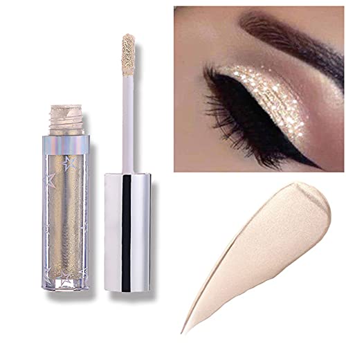 Ombretto,Lucoss Ombretto Glitter Liquido Occhi Lustro Matalic Makeup Eyes Ombretto Con Glitter E Bagliore Impermeabile Ombretto (A101)