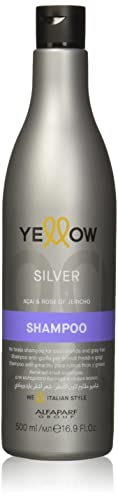 Silver Shampoo Antigiallo - Acai & Rose Of Jericho - 500 Ml - Yellow (Alfaparf Group)