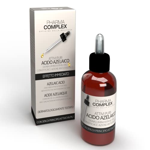 Siero Acido Azelaico Acne Viso, Trattamento Contro Acne E Brufoli Viso Cura, Azelaic Acid Siero Viso Pelle Grassa Concentrato Ed Efficace