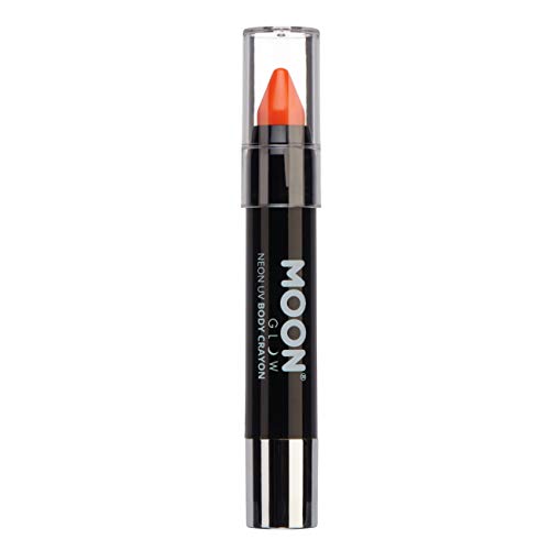 Moon Glow Neon Uv Paint Stick Body Pastello Per Viso E Corpo, Arancio Intenso