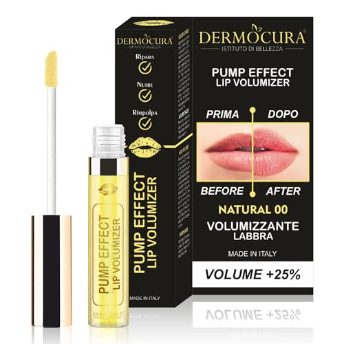 Dermocura Lip Volumizer Volumizzante Labbra Al Peperoncino 5 Volte Più Potente Trasparente Rimpolpante Lucidalabbra Effetto Plumping Immedieto A Lunga