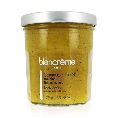 Blancrème Scrub Corpo Con Zucchero Di Miele E Gusci Di Mandorle - Scrub Per Il Corpo Con Il 95,8% Di Ingredienti Di Origine Naturale - Made In France