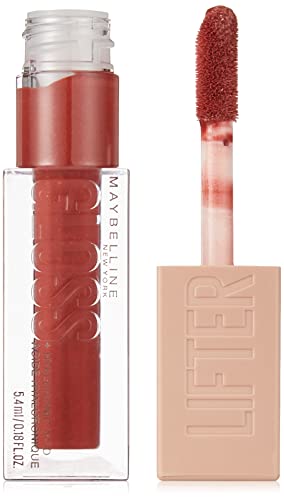 Maybelline New York Lifterà Gloss, Lucidalabbra Con Acido Ialuronico, Effetto Rimpolpante E Idratante, Rust (016), 5,4 Ml