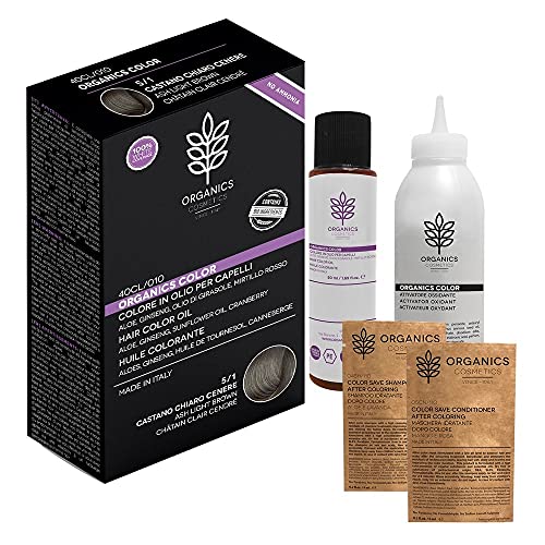 Castano Chiaro Cenere - Tinta Per Capelli Organics Color