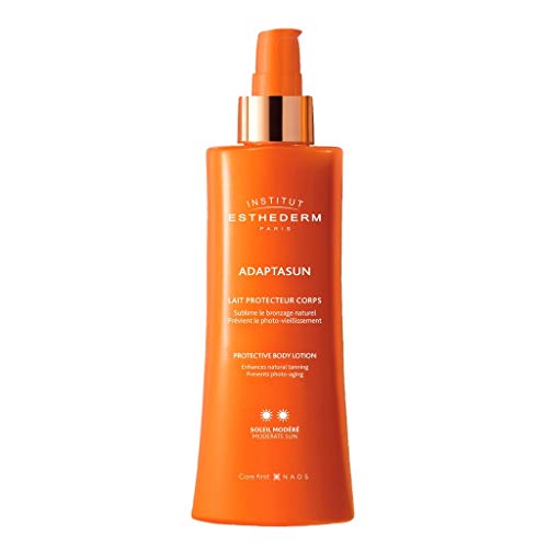 Institut Esthederm - Adaptasun - Latte Solare Protezione Corpo - Per Ottimizzare La Tua Abbronzatura Naturale - Sole Moderato - Flacone 200 Ml