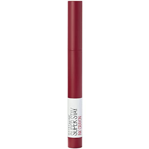 Maybelline New York Rossetto Matita Superstay Ink Crayon Colore Matte A Lunga Tenuta, 50 Own Your Empire