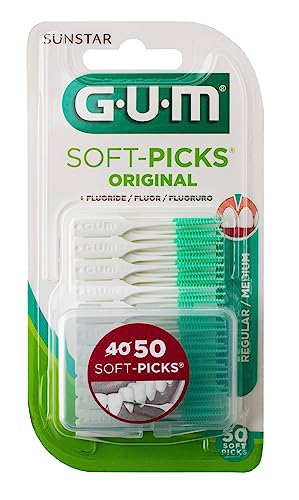 Gum 158155 Scovolini Soft Picks Original, Regular, 50 Pezzi