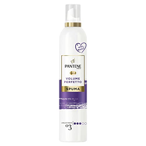 Pantene Pro-V Spuma Volume Perfetto, Nutriente E Termoprotettiva, Con Biotina, Corposità E Morbidezza Per Tutto Il Giorno, Senza Effetto Cartone, 200