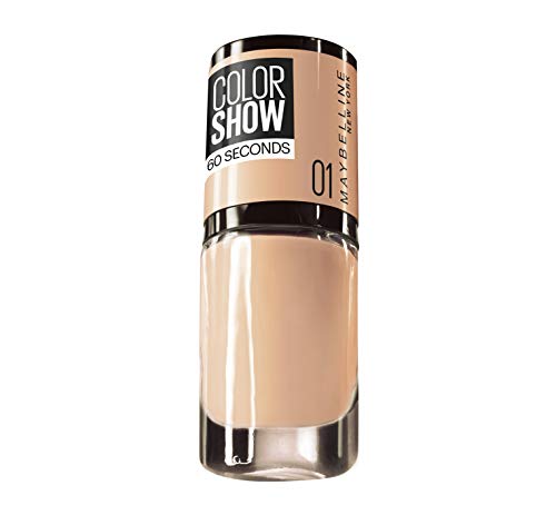 Maybelline New York Color Show Smalto Asciugatura Rapida, 01 Go Bare