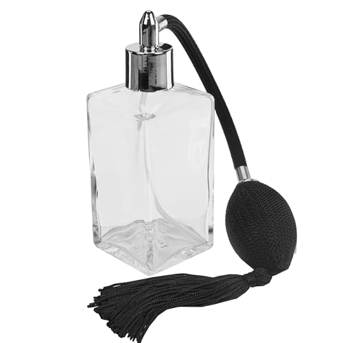 Fantasia Square-Shaped Glass, Nebulizzatore A Pompetta, Argento/Nero, 100 Ml