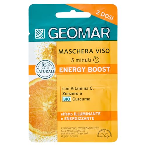 Geomar Maschera Viso In Crema Energy Boost Energizzante Illuminante 2X7.5Ml