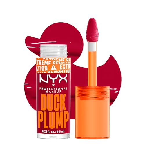Nyx Professional Makeup Gloss Rimpolpante, Altamente Pigmentato, Volume Immediato E Duraturo, Arricchito Con Zenzero Piccante, Duck Plump, Tonalità: H