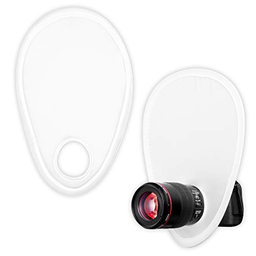 Diffusore Flash 2 Pezzi Diffusori Flash Portatili, Diffusore Flash Per Fotocamera Per Ammorbidire La Luce, Diffusore Per Fotocamera Bianca Adatto A Ri