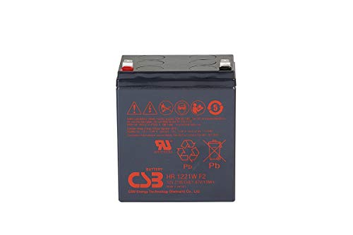 Csb Hr1221W Sealed Lead Acid (Vrla) 12V Rechargeable Battery - Rechargeable Batteries (21 Wh, Sealed Lead Acid (Vrla), 12 V, Black)