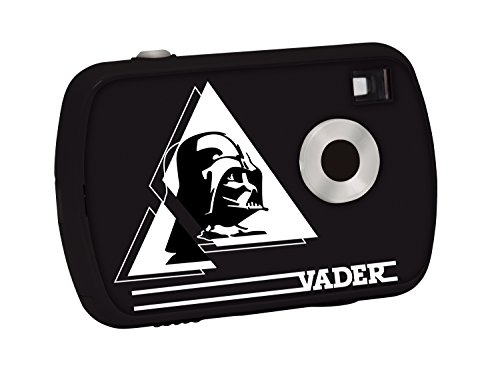 Lexibook Le-Dj017Sw Fotocamera Digitale Per Bambini, 1.3 Mp, Star Wars, Nero