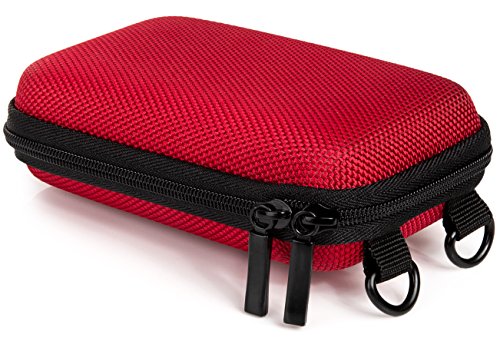 Baxxtar Hardcase Pure Red S Borsa Custodia Per Fotocamere Digitali Compatte Con Tracolla E Passante Per Cintura - In Rosso