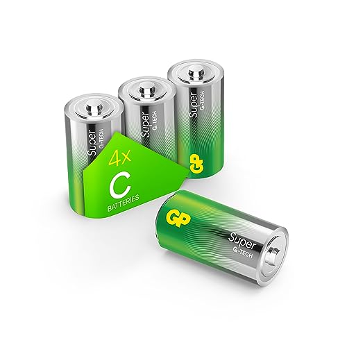 C Baby - Batterie Gp Alkaline Super 1,5 V, 4 Pezzi
