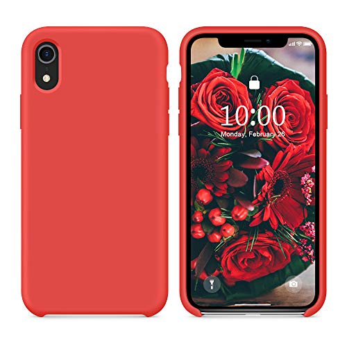 Surphy Cover Compatibile Con Iphone Xr, Custodia Per Iphone Xr Silicone Slim Cover Antiurto Con Fodera In Microfibra, Anti-Graffio Cover Case Per Ipho