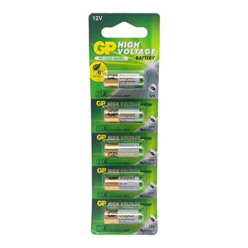 Gp Batteries Ultra Alkaline 23Ae Alkaline 12V Non-Rechargeable Battery - (Alkaline, Cylindrical, 12 V, 5 Batteries, A23)