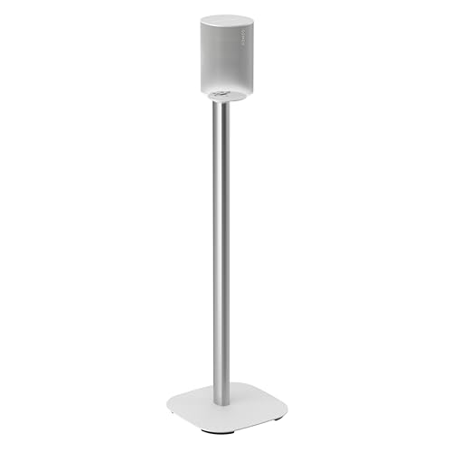 Vogel'S Sfs 4113 Piedistallo Per Altoparlanti Per Sonos Era 100, Dotato Di Cable Inlay System, Altezza: 82 Cm, Max. 5 Kg, Bianco, 1 Piedistallo